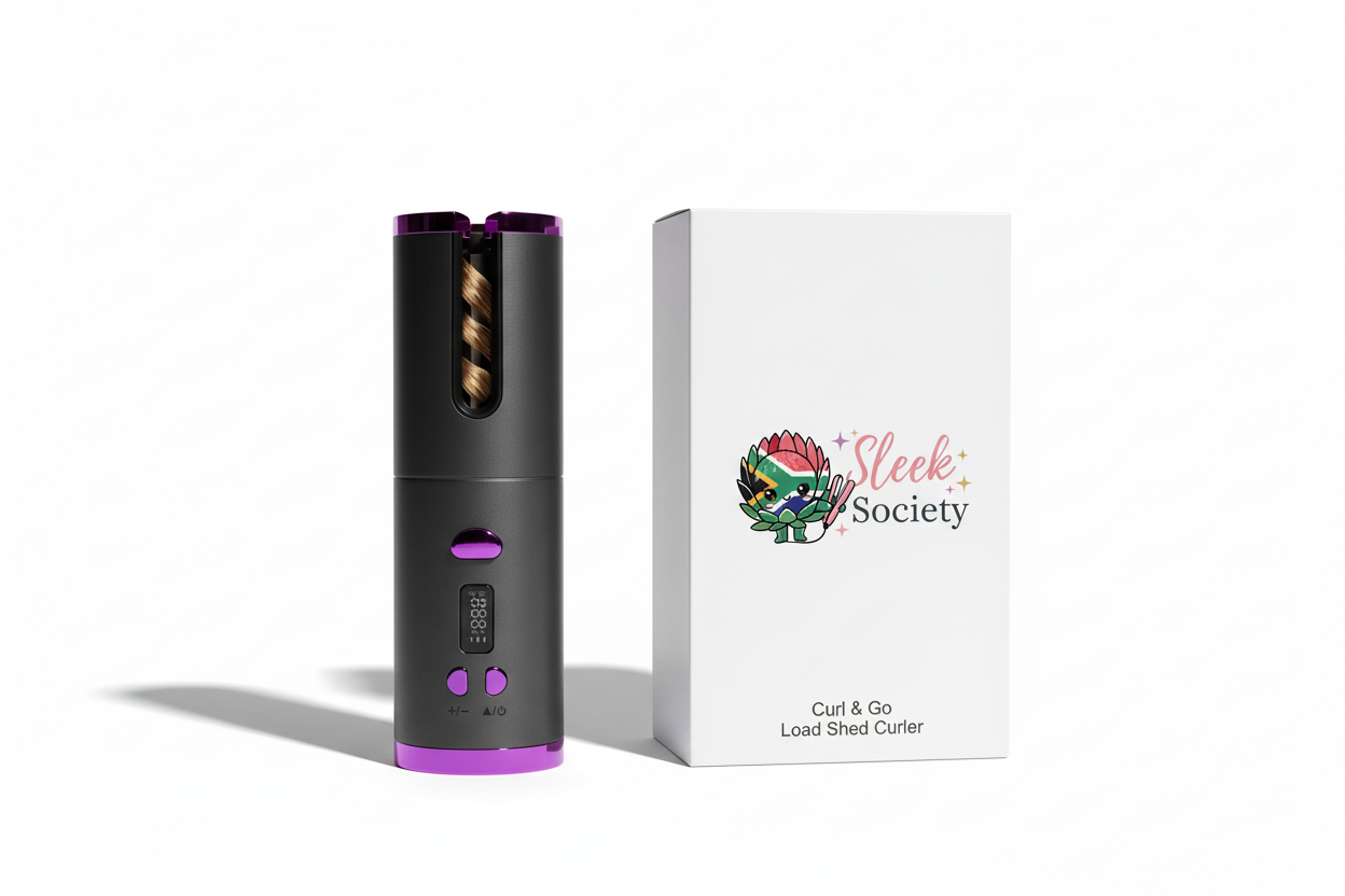 Sleek Society Curl & Go - Black & Purple with Box