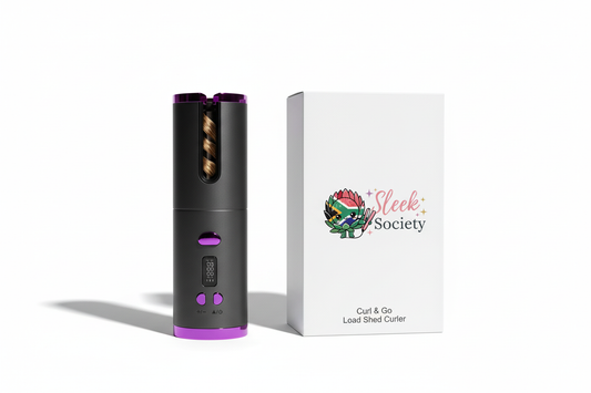 Sleek Society Curl & Go - Black & Purple with Box