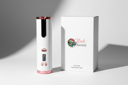 Sleek Society Curl & Go - White & Gold with Box