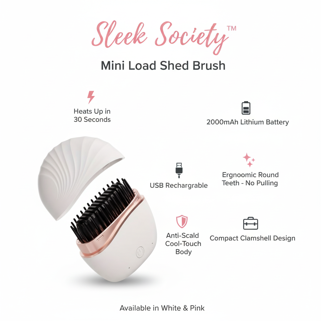 Sleek Society Mini Load Shed Brush - Product Info Image