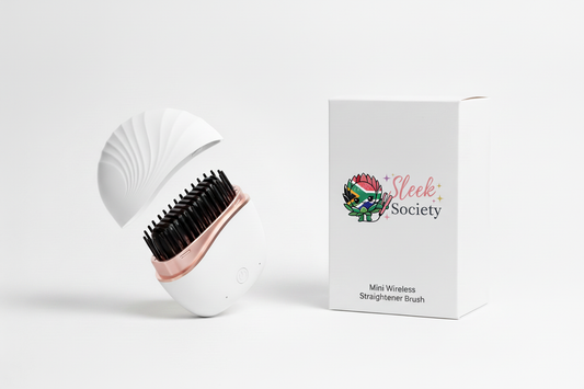 Sleek Society Mini WHITE Brush with Box